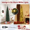 Resenkos 8-Foot Pre-Lit Pencil Artificial Christmas Tree with 300 Warm White LEDs - Green - 3 of 4