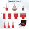 Coucheta 10-Piece Diamond Hole Saw Kit, 6/10/12/20/25/30/35/40/45/50Mm, Vacuum Brazed Core Drill Bit Set for Porcelain Tile, Granite, Marble, Stone - 2 of 4