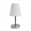 Creekwood Home 10.5" Iconic Mini Sand Nickel Table Lamp - 4 of 4