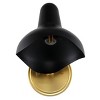 Norrix 10" Wall Sconce (Set of 2) - SCN4107 - Black/Brass - Safavieh - 4 of 4