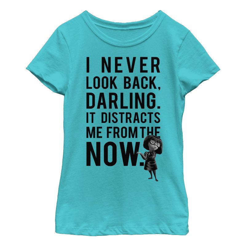 Girl's The Incredibles Edna Mode Never Look Back T-Shirt, 1 of 4