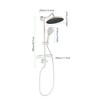 ALEXOUN  9.8" Rain Shower Head System with 4-Function Handheld Shower - 3 of 4