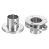 Unique Bargains Stainless Steel Brushed Finish Durable Rust Resistant High-Leg Closet Rod Holder with Cover 4 Pcs - 4 of 4