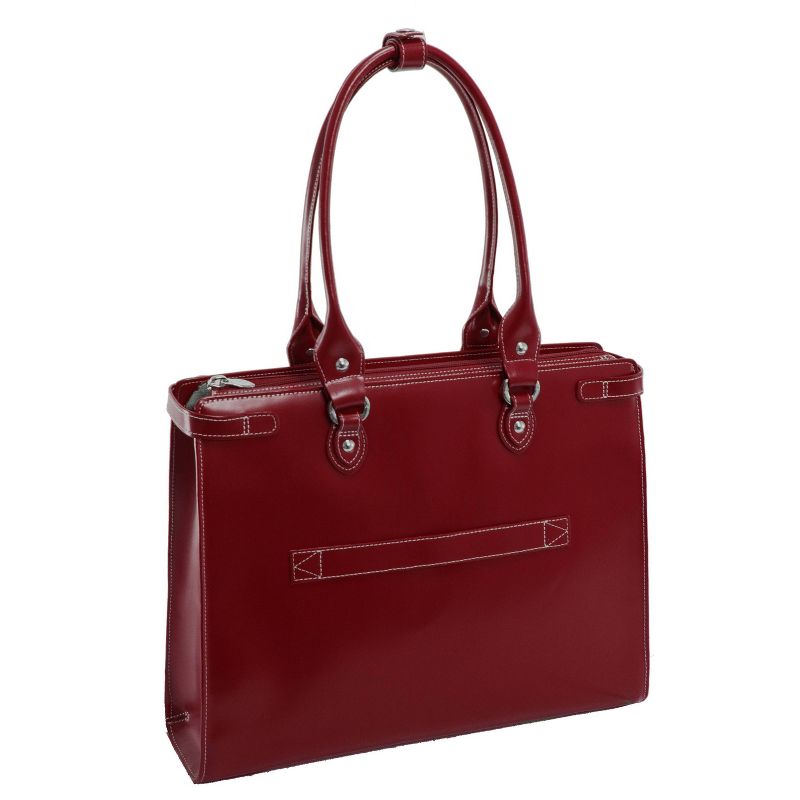 McKlein Winnetka 1  Leather Ladies&#39; Laptop Handbag - Red, 3 of 7