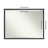 Amanti Art Incline Beveled Wood Framed Bathroom Vanity Wall Mirror - 3 of 4