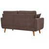 NicBex Modern Corduroy Loveseat Sofa Couch with Two Pillows & Wooden Legs,2-Seat Lounge Sofa for Living Room,Apartment - 4 of 4
