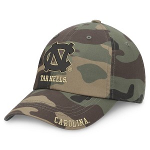 NCAA North Carolina Tar Heels Camo Unstructured Washed Cotton Hat - 1 of 4