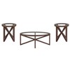 Sapphtopaz Modern Coffee Table Tempered Glass Coffee Table with Wood Frame Glass Desktop Home Decor Living Room Tables Center Table for Living Room - 2 of 4