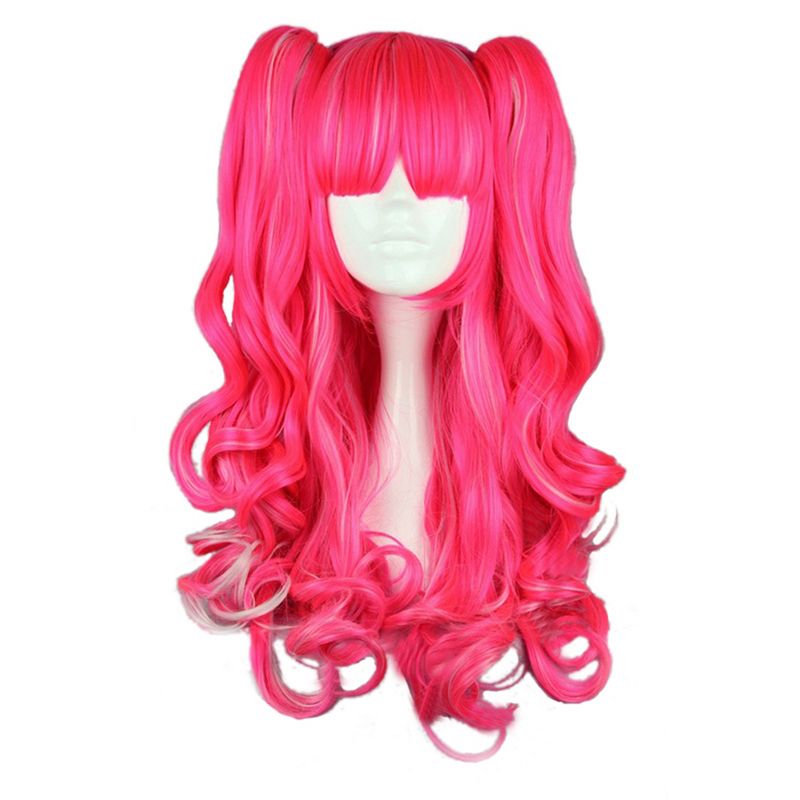 Unique Bargains Curly Wig Human Hair Wigs for Women with Wig Cap Long Hair, 1 of 7