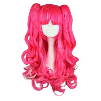 Unique Bargains Curly Wig Human Hair Wigs for Women with Wig Cap Long Hair