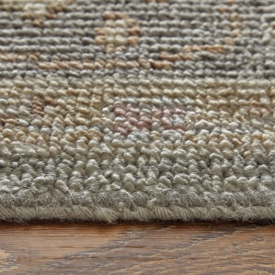 Carrington Gray and Gold Hand-Knotted Wool Area Rug