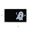 HomeRoots 24" X 36" Black And White Halloween Halloween Outdoor Coir Door Mat - 3 of 4