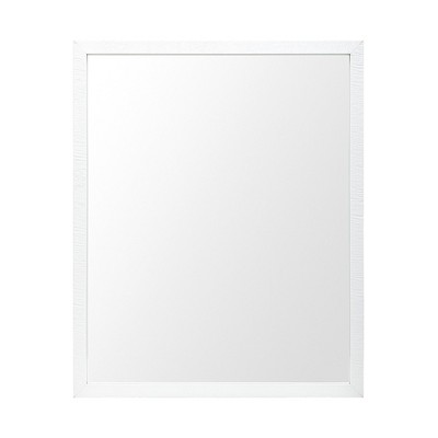 HomeRoots 32" White Framed Bathroom Vanity Mirror