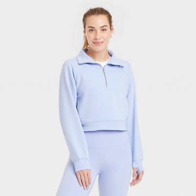 Women's Fleece Half Zip Pullover Sweatshirt - All In Motion™