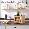 MOEPISY Bamboo Bread Box for Kitchen Countertop, Double Layer Kitchen Counter Organizers and Storage - 4 of 4