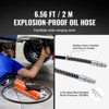 10,000PSI Air Hydraulic Pump, 0.18 Gal Reservoir, NPT 3/8 In Oil Outlet, NPT 1/4 In Inlet, Metal Shell Air Actuated Treadle Foot Pump, Orange - 4 of 4
