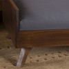 SEVOBAL Pet Beds Solid Wood Dog Sofa with Water-Resistant Cushion, Mid-Century Modern Elevated Dog Bed for Indoor, Gray, 33.25"*21"*9.5" - 4 of 4
