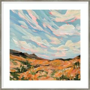 25" x 25" California by Emily Kenney Wood Framed Wall Art Print - Amanti Art: Giclee Landscape, Hardwood Frame - 1 of 4