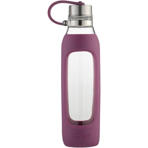 Contigo Purity Glass No Plastic Water Bottle 20 Oz BPA Radiant Orchid 73295 for sale online 