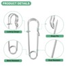 Unique Bargains Large Safety Spring Lock Blanket Bulk Pins 60 Pcs - 2 of 4