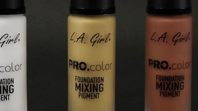 4pck La Girl Pro Color Adjust Kit Matte Liquid Foundation Pigment Mixing  for sale online