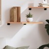 vidaXL Wall Shelf Light Brown 15.7 in.x19.7 in.x0.8 in. Treated Solid Wood Oak - 3 of 4