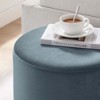 Modway Tilden 16 in. Round Performance Velvet Upholstered Ottoman - 4 of 4