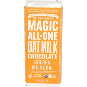 Dr. Bronner's - Bar - Organic Golden Milk Chai Oat Milk Chocolate - Case of 12 - 2.93 oz - 1 of 1