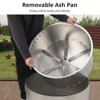 TROPOW 27" Smokeless Portable Fire Pit - Stainless Steel Outdoor Fireplace with Flame Cutout for Camping/Backyard - 2 of 4