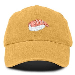 Dalix Shrimp Nigiri Embroidered Sushi Cotton Dad Hat Baseball Cap Adjustable Womens - 1 of 4