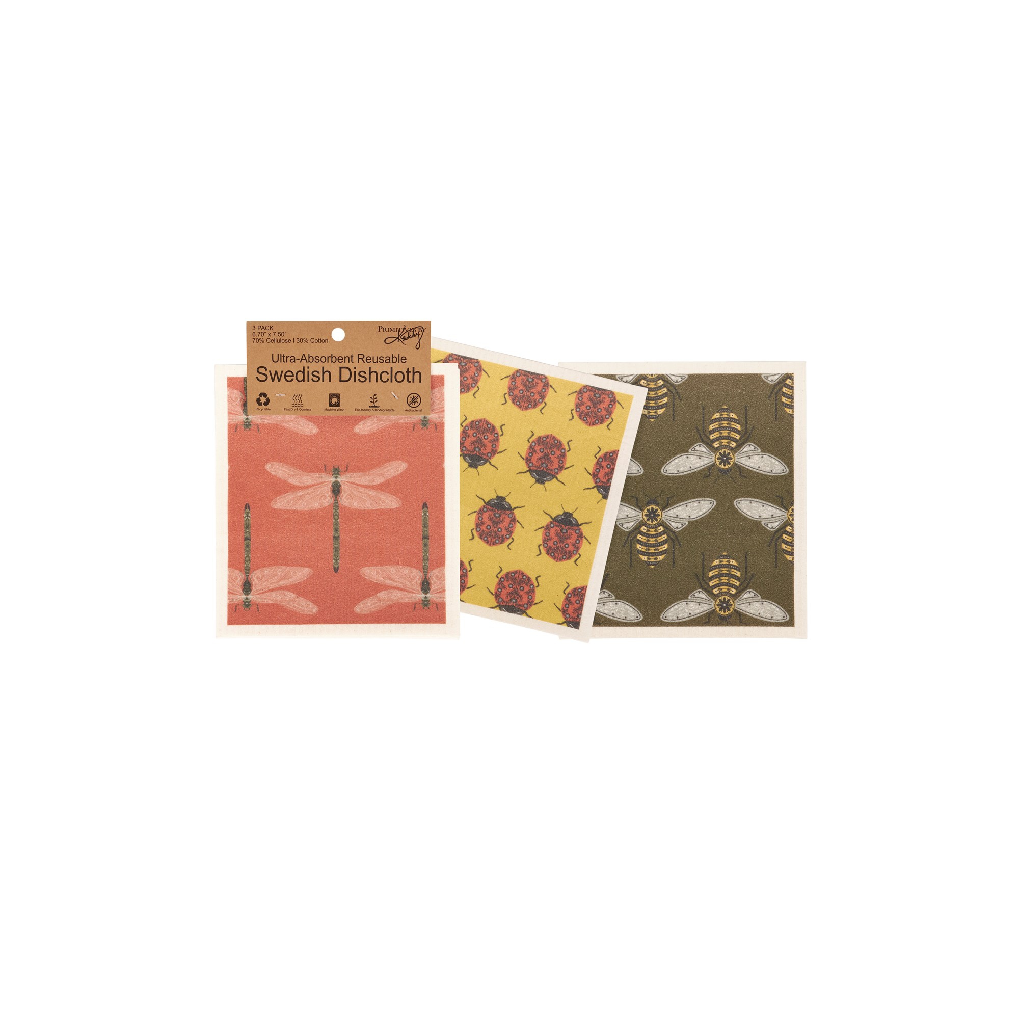 Garden Bug Swedish Dishcloth Set