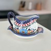 Blue Rose Polish Pottery A37 Andy Gravy Boat & Tray - 2 of 2