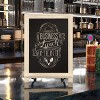 Emma and Oliver Rustic Vintage Tabletop or Wall Hanging Chalkboard with Magnetic Surface and Folding Legs - 2 of 4