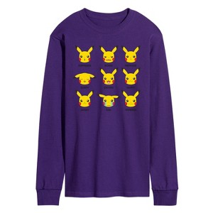 Men's - Pokémon - Moody Pikachu Long Sleeve Graphic T-Shirt - 1 of 2