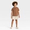 Boys' Short Sleeve Washed Pocket T-Shirt - Cat & Jack™ Navy Blue - 3 of 3