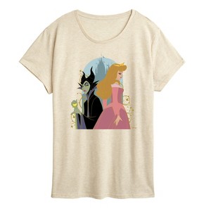 Women's - Disney Princess - Malifecent And Sleeping Beauty Short Sleeve Graphic T-Shirt - 1 of 4