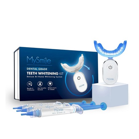 Mysmile Teeth Whitening Kit With Led Light, 10 Min, 3 * 22% Cp Teeth ...