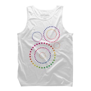 Adult Design By Humans Pride Inclusion Rainbow Circles By SpiritofWonderland Tank Top - 1 of 2