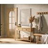 Elegant Lighting Rectangle Cornhusk Mirror 27x36 in Linen White - 3 of 4