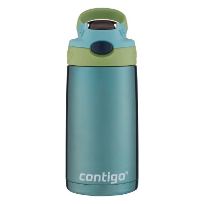 Image of Contigo 13oz Stainless Steel AutoSpout Kids' Water Bottle Green