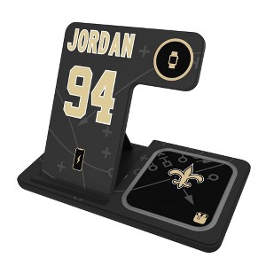 NFL New Orleans Saints Players Game Tactic 15-Watt 3 in 1 Charging Station - 1 of 4