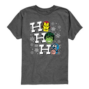 Boys' - Marvel - Ho Ho Ho Short Sleeve Graphic T-Shirt - 1 of 4