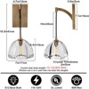 1 - Light Hemisphere Crystal Modern Wallchiere Wall Light Wall Sconce - 3 of 4