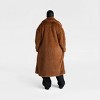 KBB by KAHLANA Women's 'The Oversized Faux Fur Trench Coat' - Teddy Brown - 2 of 2