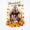 Women's Star Wars: The Mandalorian Grogu and Din Djarin Thankful is the Way T-Shirt - 2 of 4