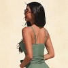 Women's Blue/Black Wrapped Bust Adjustable Sttrap Tankini Top - Cupshe - 4 of 4