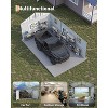 12x20 FT Metal Carport, Enclosed Car Port with Reinforced Frame and Steel Roof for All-Weather Use, Metal Garage Shed for Full-Sized Pickup Trucks - 2 of 4