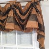 RLF Home 100% PolyesterPascal 3-S Victory Swag Unlined Windows Tab Top Valance 60" x 25"  Brown - 3 of 4