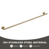 WOWOW 36 in. Stainless Steel Wall Mounted Single Towel Bar in Brushed Nickel - 4 of 4