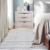 Washable Geometric Area Rug, Non-Slip Low Pile Foldable Stain-Resistant Floor Cover for Living Room Bedroom Dining Room - 3 of 4
